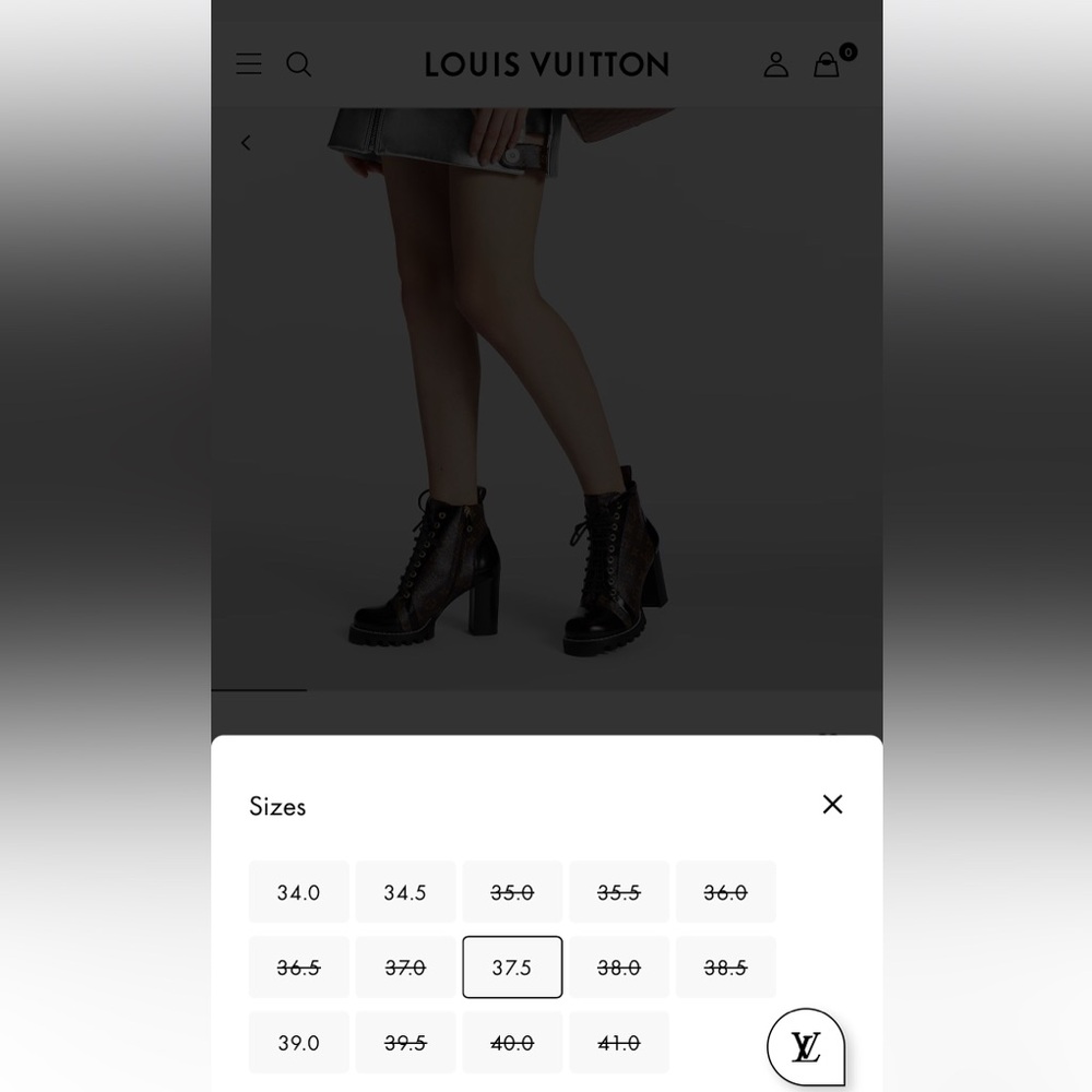 Louis Vuitton Star Trail Ankle Boot Heel Size 40 10 - Picture 10 of 10